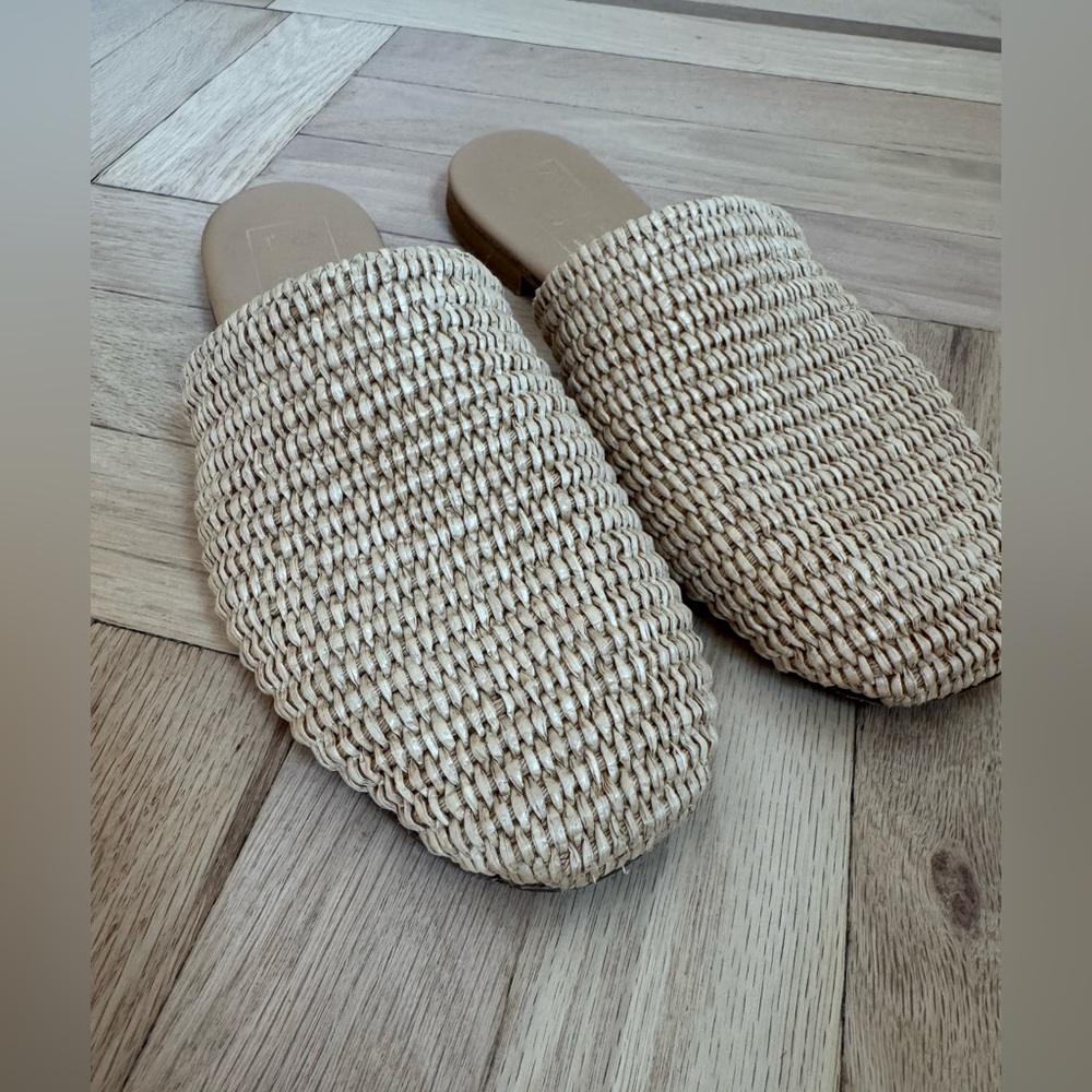 Re-Soul | Women's Beige Woven Mules espadrille